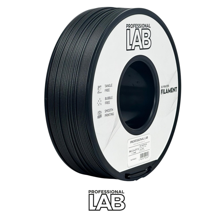 Prof. Lab PA12 + CF15 juoda