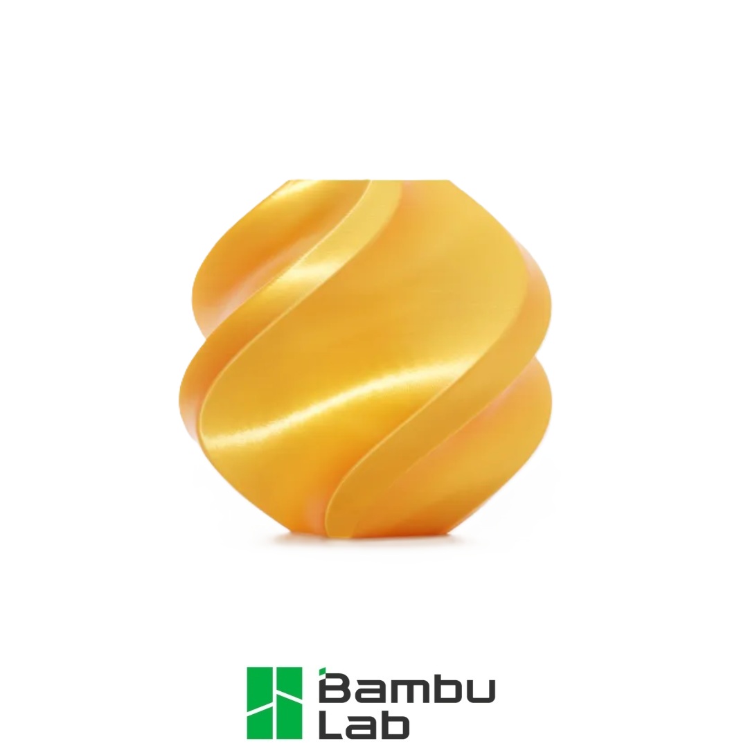 Bambu Lab PLA šilkas+ auksinė (13405)