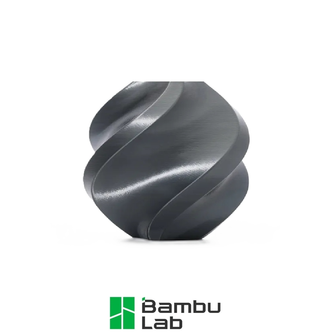 Bambu Lab PLA šilkas+ titano pilka (13108)