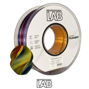 Prof. Lab PLA Šilkas Tri-Colour Raudona-auksinė-mėlyna